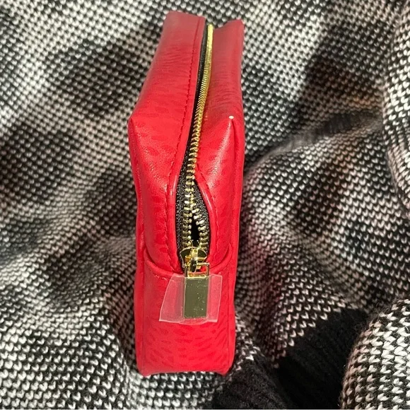 NEW - YSL Red Cosmetics Pouch | Saint Laurent Beauty Bag - Picture 3 of 4